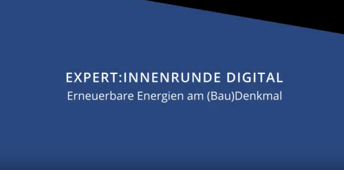 Digitale Expertinnenrunde im Denkmalschutz