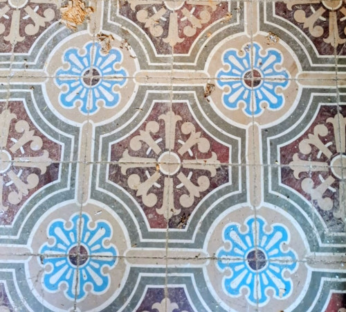 Historische Zementfliesen